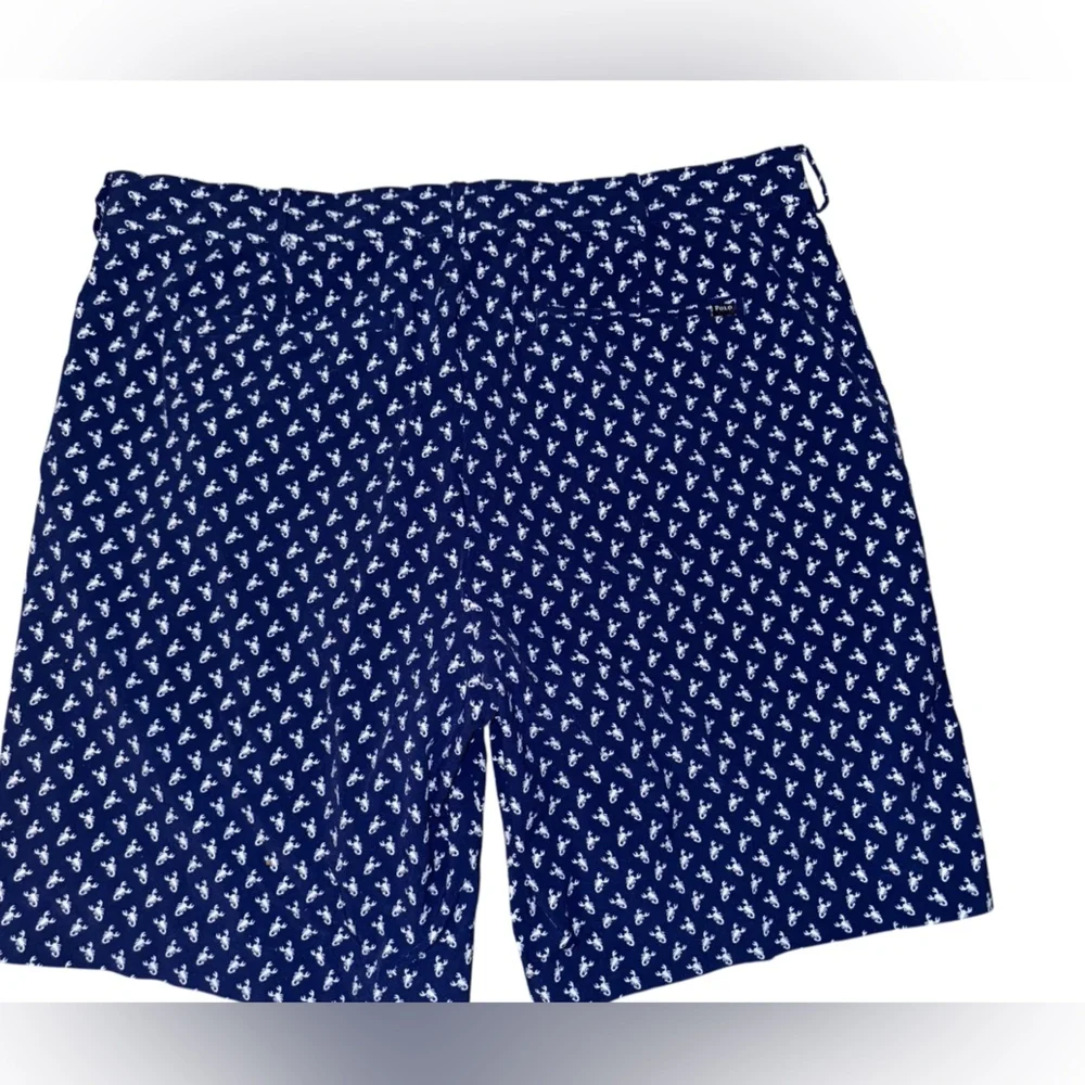 Polo Ralph Lauren Shorts 35 x 9 Golf Swim Stretch Wicking Scorpion Navy Blue